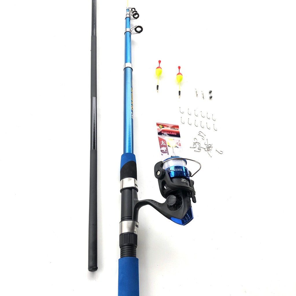 Bộ cần câu máy Shimano kèm phụ kiện , Tặng cần tay shimano 2m7 - Top1VN giá rẻ y hình