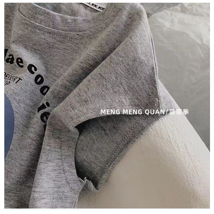 [Babycat] Hàng Có Sẵn Áo Thun Cotton Mỏng Không Tay Thấm Hút Mồ Hôi Thoáng Khí Phong Cách Nhật Bản Hàn Quốc Cho Bé Trai