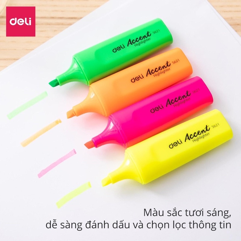 Bút dạ quang ghi nhớ dòng Highlight các loại bút nhớ dòng hàng loại đẹp nhiều màu dễ thương Binkids BD01