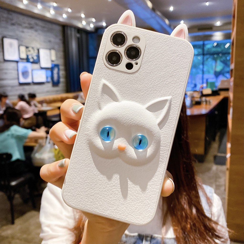 Ốp điện thoại họa tiết mèo 3D nổi bật ấn tượng cho OPPO Reno 4 4pro 5 5pro+ 6 6pro 6pro+ R17 Reno K9 Find X3/pro