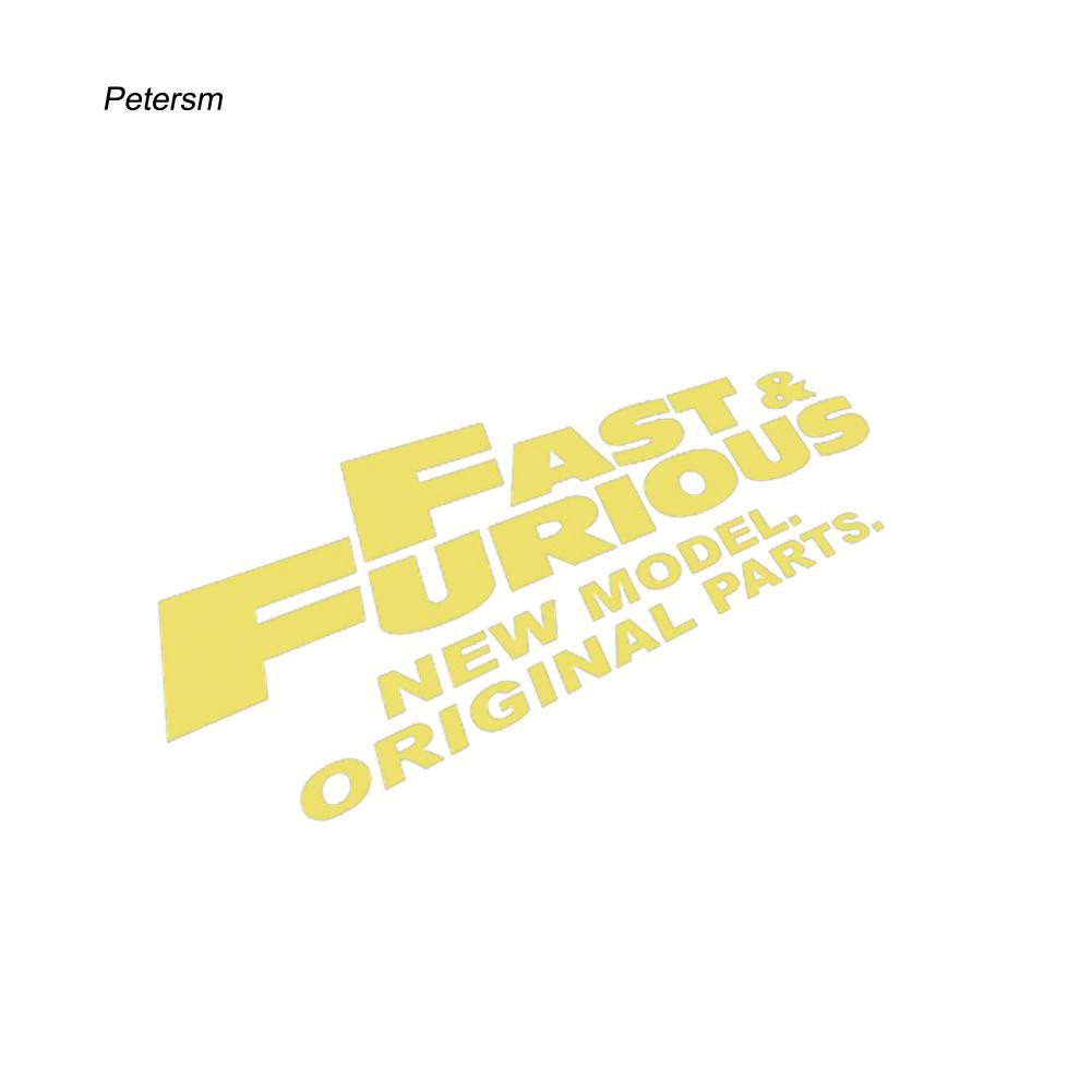 Đề can dán trang trí xe ô tô hình nhóm nhạc Fast Furious