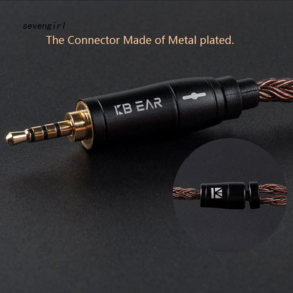 SVGL_KBEAR 2.5/3.5/4.5mm MMCX/2Pin/QDC Pure Copper 16 Cores Earphones Balanced Cable