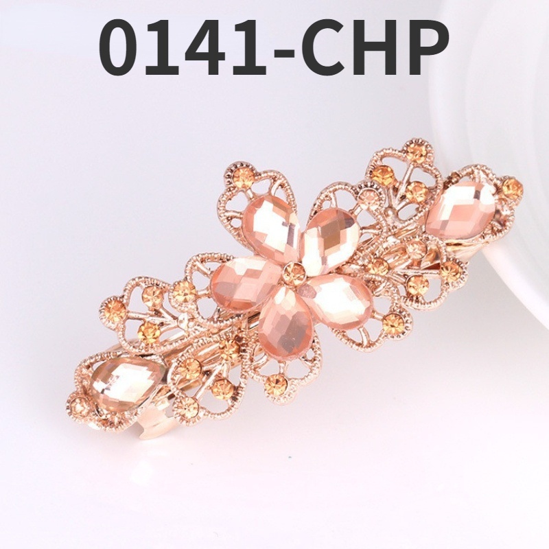 Kẹp Tóc Hình Hoa Đính Đá Pha Lê 6cm Phong Cách Hàn Quốc Dễ Phối Đồ Thời Trang Cho Nữ