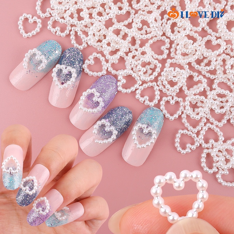 Bộ 10 Hạt Ngọc Trai Đính Trang Trí Móng Tay