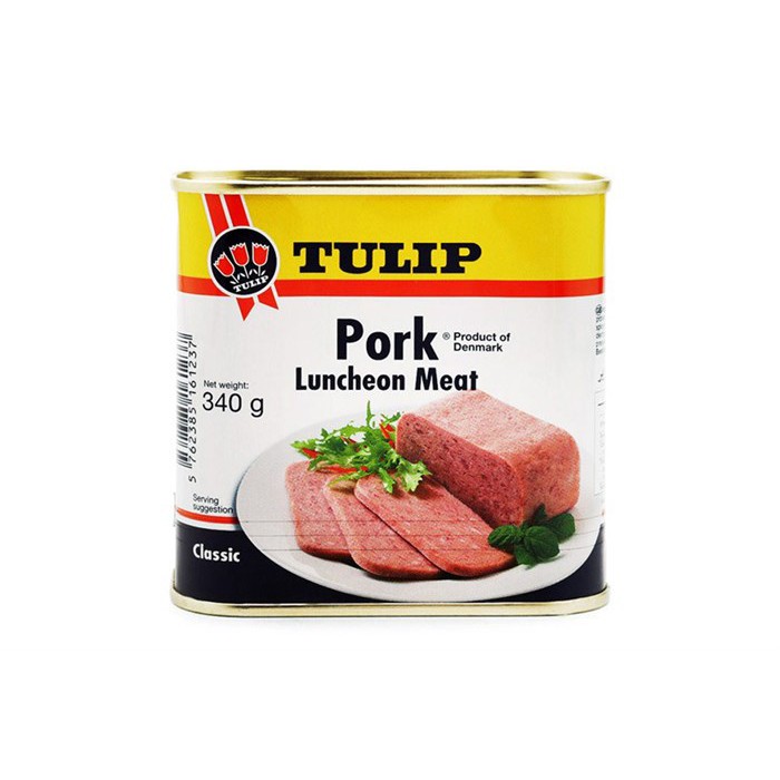 Thịt heo hộp Tulip Pork Luncheon Meat các loại