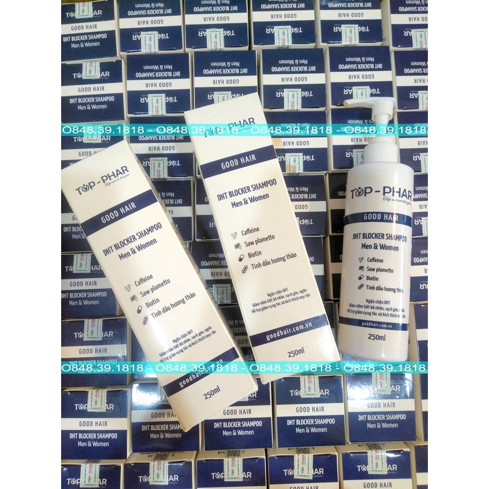 Combo: Dầu Gội Mọc Tóc Good Hair DHT + Viên Uống Organic DHT Blocker Ấn Độ 60 Viên