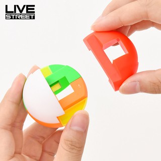 LIVE Plastic Block Puzzle Ball Baby  Intelligence Assembled Toy