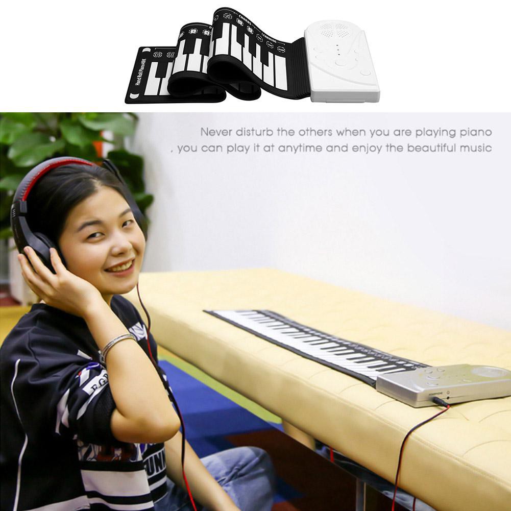 49 Keys Portable Flexible Silicone Roll Up Piano Folding Electronic Keyboard