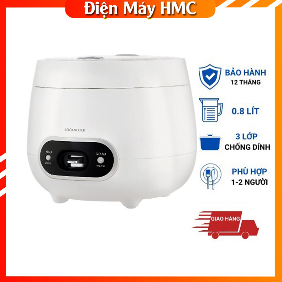 Nồi Cơm Điện Mini Đa Năng Lock&amp;Lock  [Siêu Ưu Đãi] Nồi Cơm Điện Mini Đa Năng Dung Tích 0.8 lít Lock&amp;Lock - EJR426