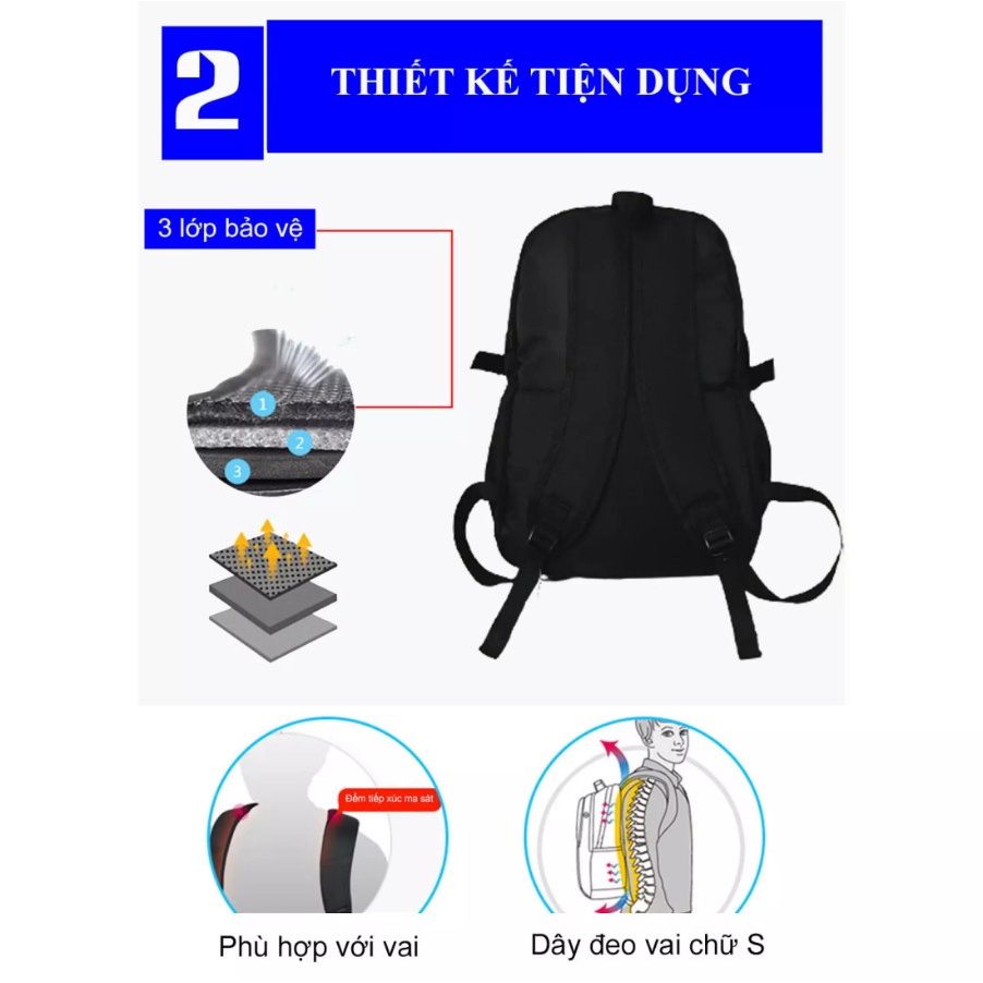 Balo Đi Học Ulzzang Thời Trang Korea Style Logo NIKE Phát Sáng, Có Ngăn Chống Sốc Laptop Chống Nước Dùng Đi Chơi Du Lịch