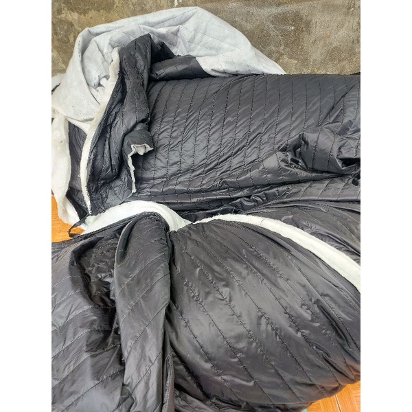 Vải gió trần bông màu đen