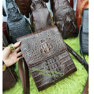 Túi Đeo Chéo Handmade VIP Nam [02 Màu] [Làm Từ Da Cá Sấu 100% - BH 02 Năm] Càng Xài Càng Bóng Đẹp - Giaychat79store