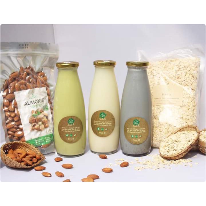 Combo 2 Chai Thủy Tinh Đựng Sữa 500ml Nắp Thiếc Đen Giá Rẻ