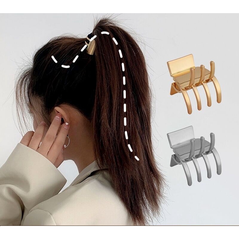 Kẹp tóc càng cua kim loại nhỏ nhắn sang trọng Tiluca K48