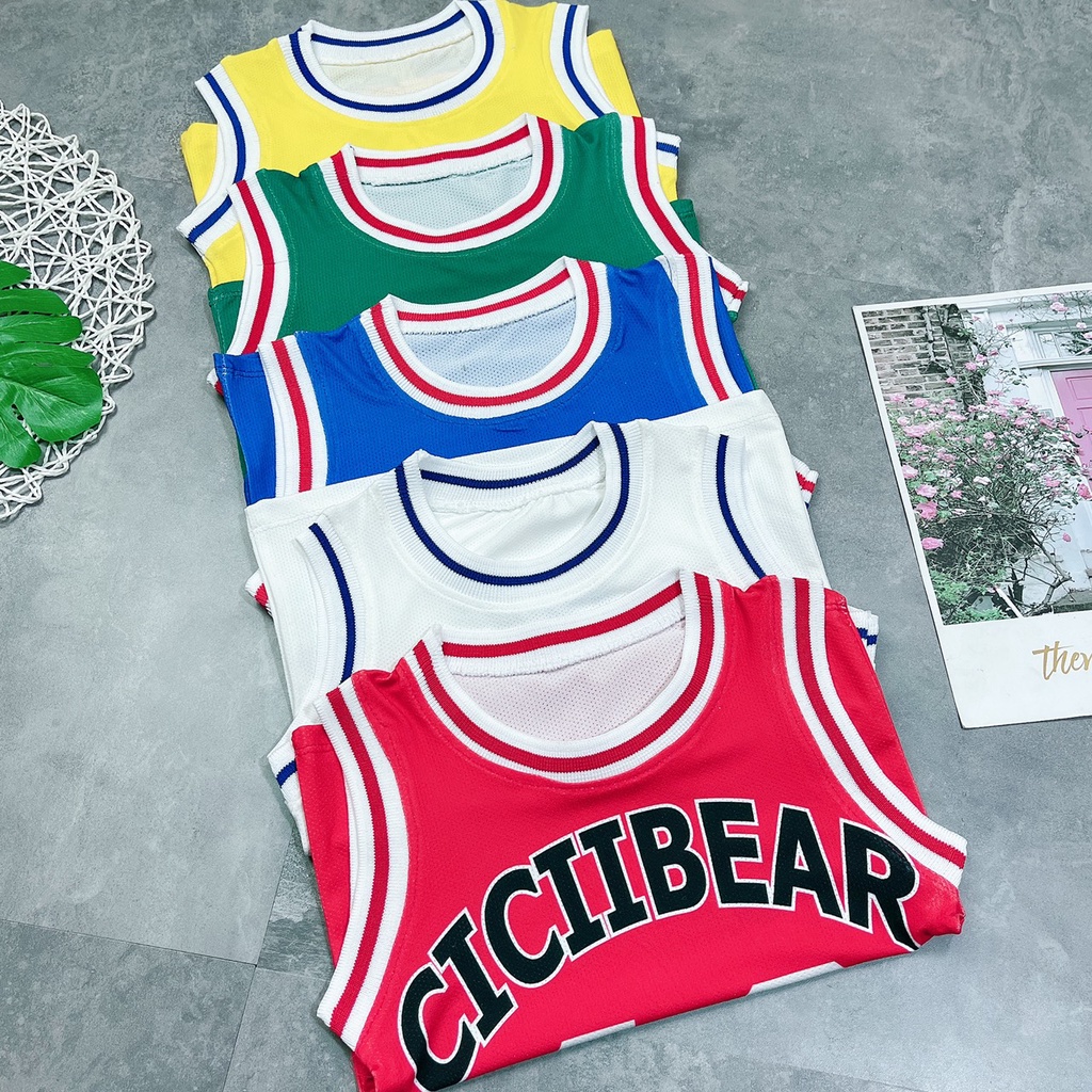 Đồ bộ ba lỗ cho bé từ 8-18kg kiểu bóng rổ thể thao AM650 TTR227