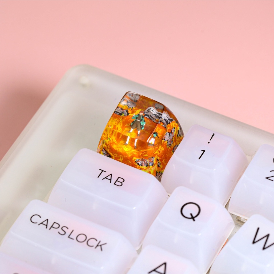 Keycap demon slayer, keycap tanjiro, keycap anime cho bàn phím cơ