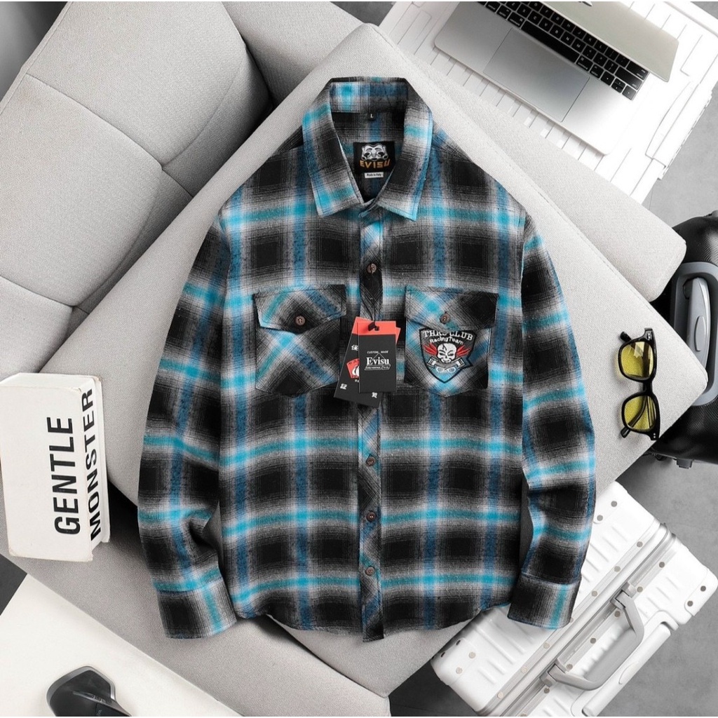 Áo sơ mi caro thêu túi  BN FASHION áo sơ mi nam nữ cao cấp do shop mua vải tự cắt giá rẻ .