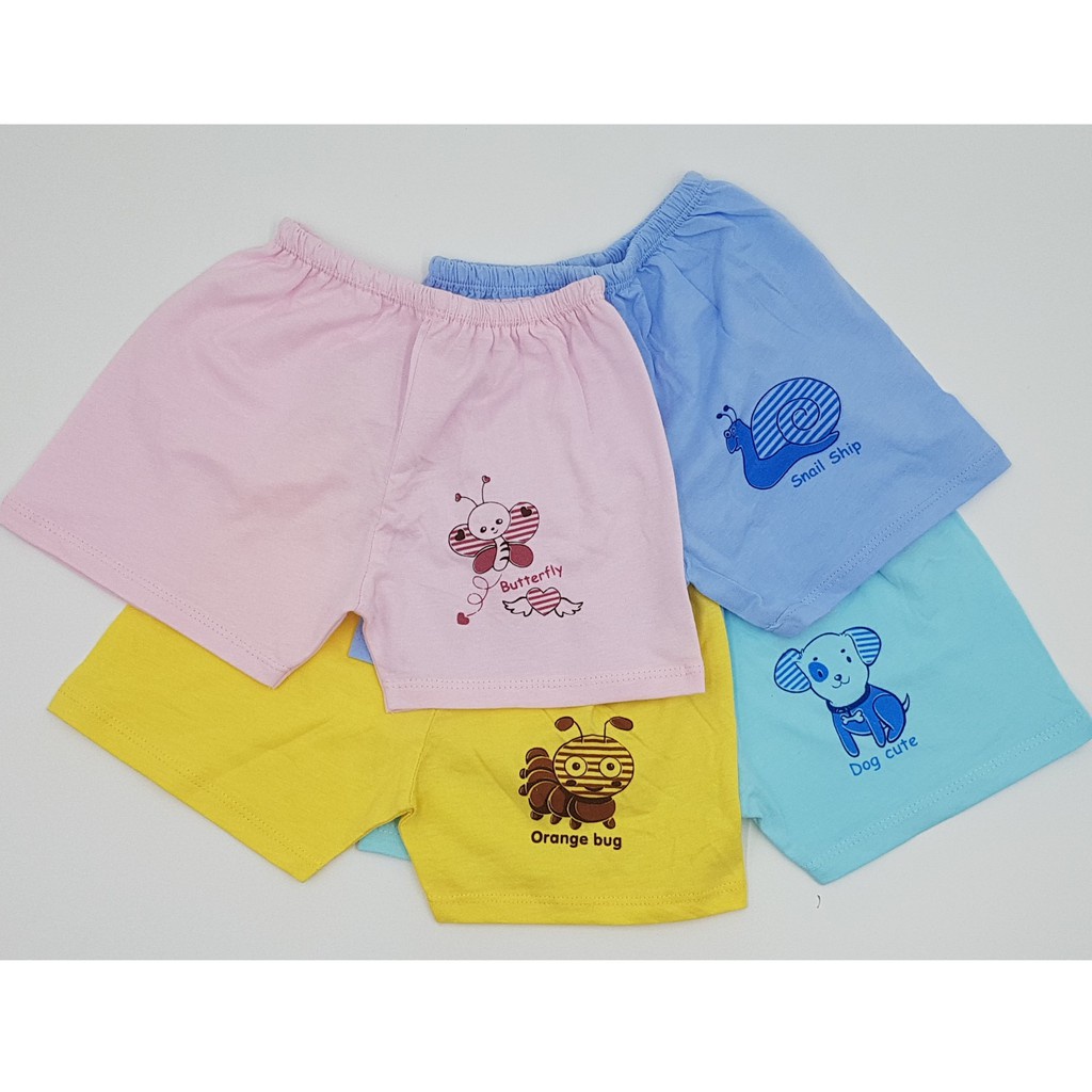 [COMBO] 3 Quần Đùi Sơ Sinh Baby Color Cho Bé Từ 5-8kg