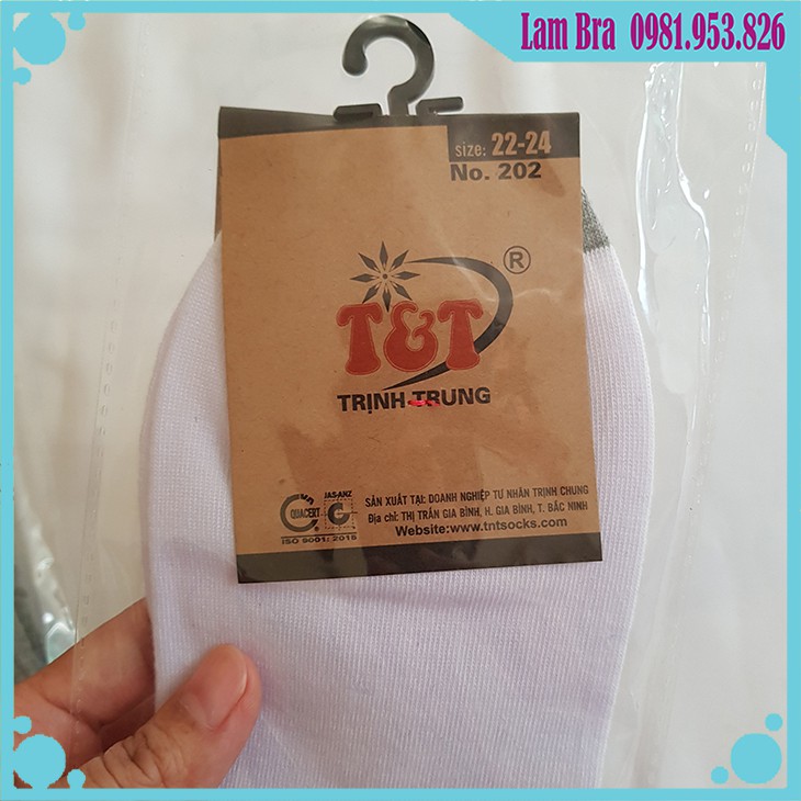 Tất Nam Cổ Ngắn Trịnh Trung - Hàng Việt Nam Chất Lượng Cao - Công Nghệ Nano - Chống Hôi Chân.