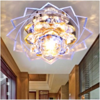Đèn led đá pha Lê mâm ốp trần(đế âm,tặng thêm đế nổi,dùng Trần bê tông+thạch cao:ok)