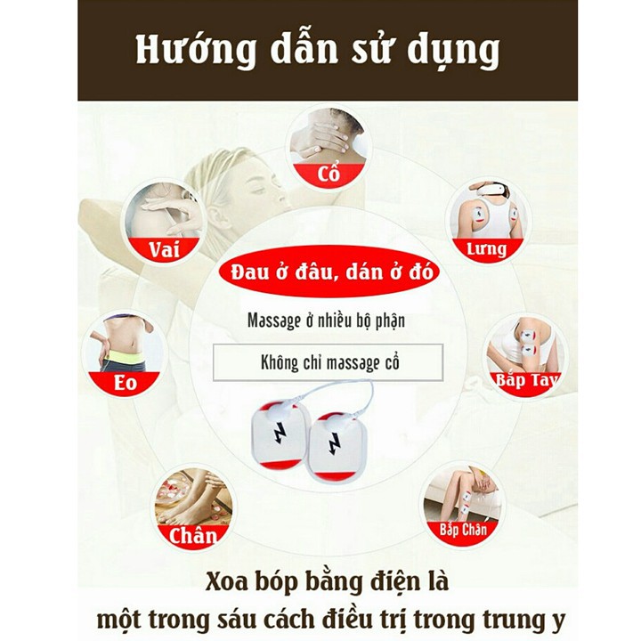 Máy Massage Vai Cổ 3D Đa Năng Cảm Ứng Xung Điện Từ [Đặc Trị Đau Lưng Cổn Vai Gáy]