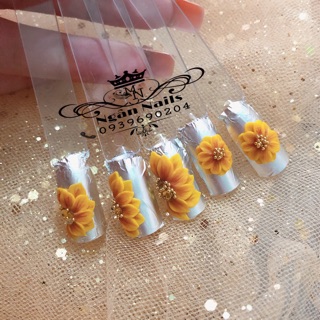 Hoa hướng dương bột nail