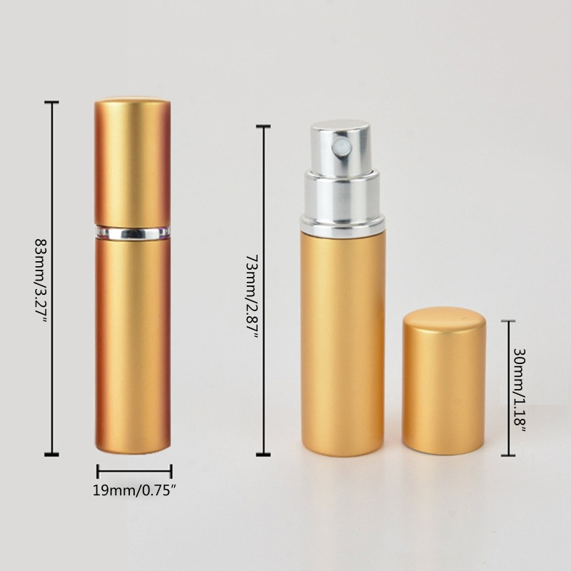 Chai Rỗng 5ml 8ml Bằng Nhôm Dùng Chiết Mỹ Phẩm Khi Đi Du Lịch