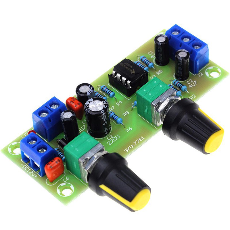 ◑♗℗Bộ khuếch đại loa trầm DC 10-24V Bảng mạch tiền siêu Tấm lọc tần số 22Hz-300Hz cho tự làm phía trước hoàn thiện đơn c
