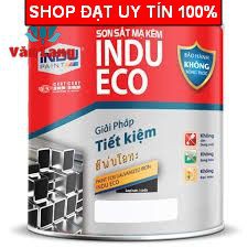 Sơn sắt mạ kẽm INDU hộp 2,5 Kg Bảo hành không bong tróc - Hàng chính hãng