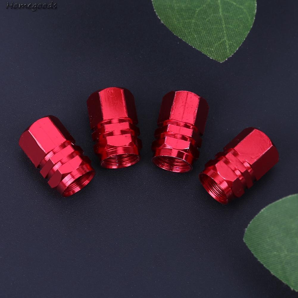 Good shop❦4pcs Aluminum Alloy Car Wheel Tire Valve Air Caps Stem Covers