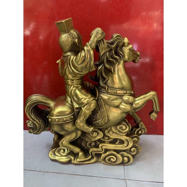 Mã Thượng Phong Hầu Cao 30cm Cầu Thăng Tiến Danh Vọng Vật phẩm phong thuỷ trưng bày để bàn