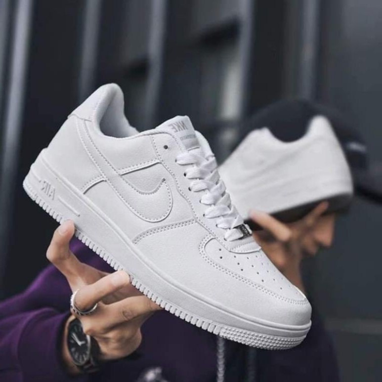 Giày Force 1 AF1 trắng full vệt nâu, đen, xám thể thao sneaker nam nữ Hot Trend