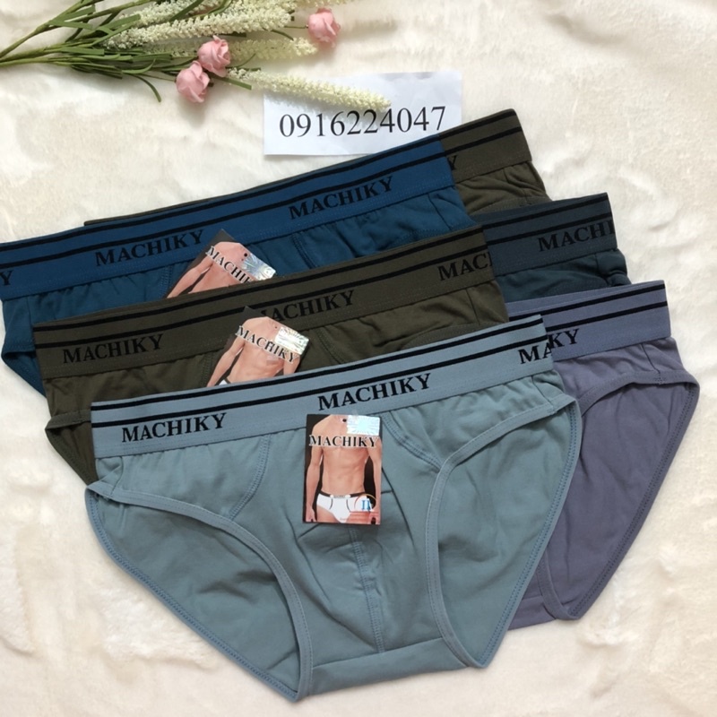 Set 6 Quần lót nam cotton lưng cao, quần sịp nam xuất Nhật hàng cao cấp