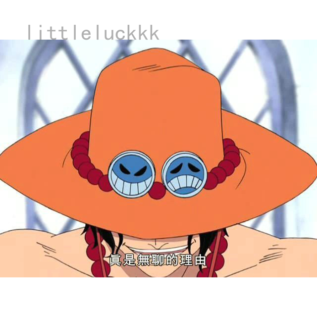 Littleluckkk Mũ hóa trang nhân vật Ace hoạt hình One Piece độc đáo