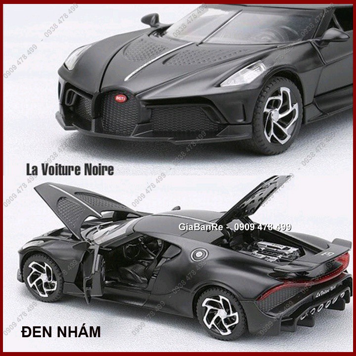 XE MÔ HÌNH KIM LOẠI BUGATTI LA VOITURE NOIRE TỈ LỆ 1:32 - 9649.1