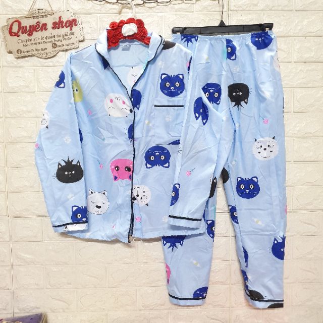 Pizama quần dài tay dài, phom 55kg