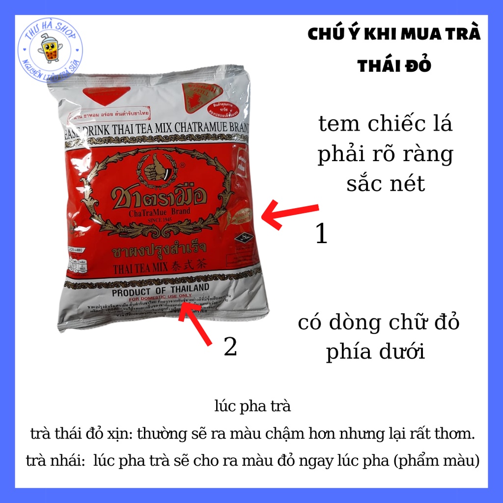 Trà Thái đỏ 400g nguyên liệu làm trà sữa