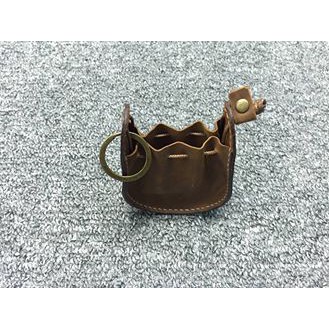 Móc khoá túm da bò thật - handmade da thật