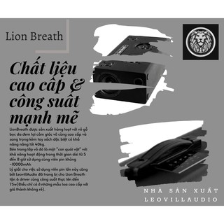 [Lion Breath] Loa Bluetooth Di Động - BASS CỰC CĂNG