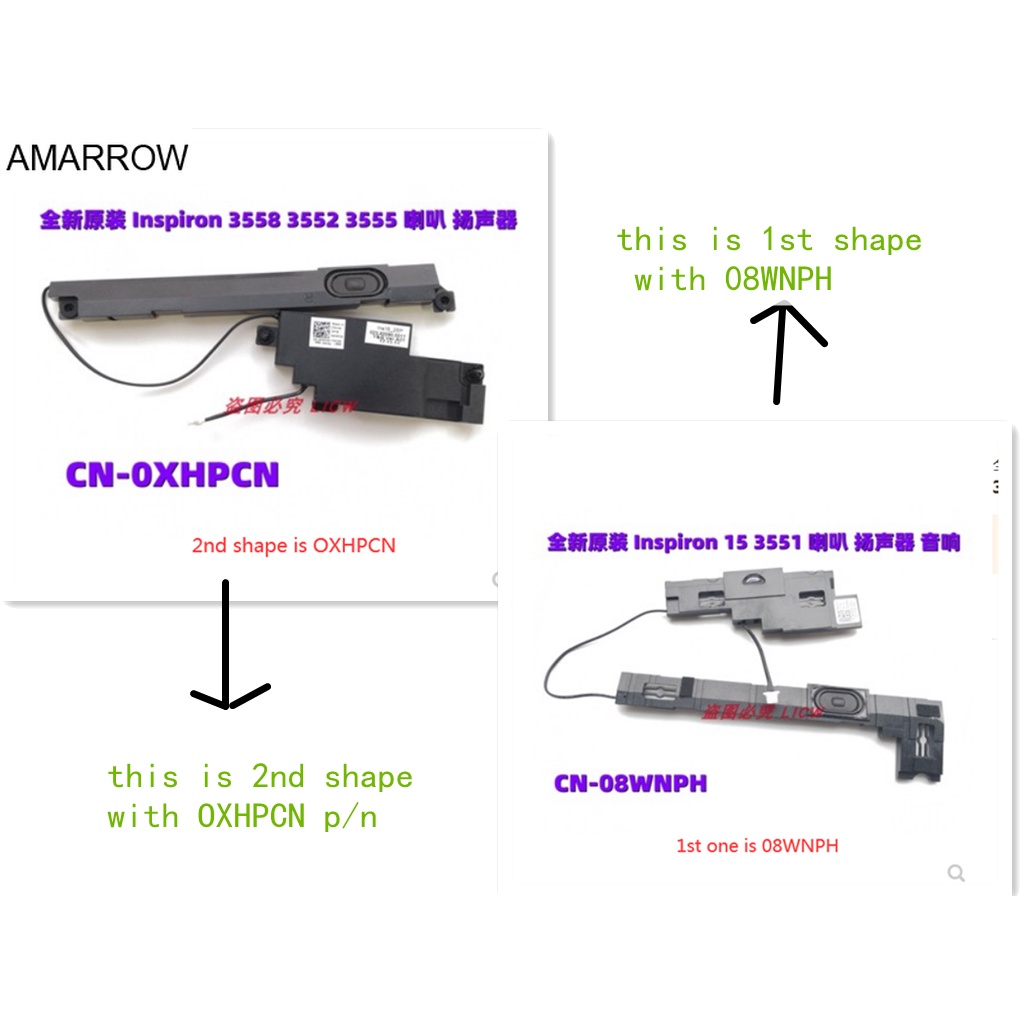 Loa Laptop Cho DELL Inspiron 15 3000 3555 3552 3558 3559 N3552 3551 3568 08WNPH 0XHPCN notebook loa
