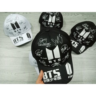 [Hàng mới về]  Mũ BTS IN CHỮ KÝ siêu phẩm mùa hè