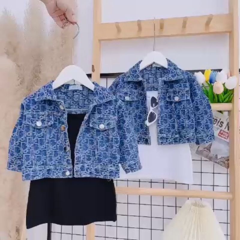 Set Đầm Body 2s + Áo Khoát jean Dior cực chất (Hàng Thiết Kế)