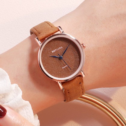 Đồng Hồ nữ thời trang MSTLANQ phong cách hàn quốc dây da lộn cao cấp | BigBuy360 - bigbuy360.vn