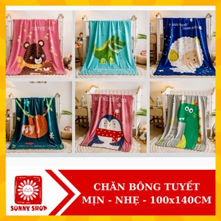 (Được chọn mẫu) Chăn bông tuyết 100X140CM siêu mịn siêu nhẹ cho trẻ em / Mền lông tuyết mỏng bé sơ sinh