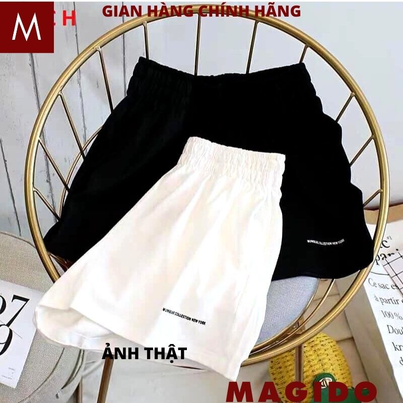 Quần short đùi nữ in chữ gấu kiểu dáng thể thao unisex nam nữ đều mặc dc ulzzang chất cottong mặc mát mùa hè -MAGIDO