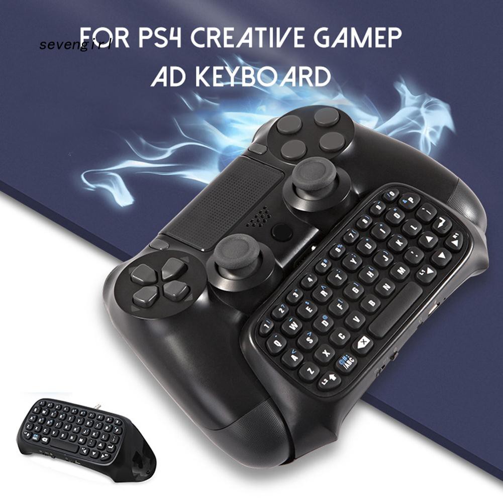 Tay cầm chơi trò chơi không dây kết nối bluetooth có bàn phím tiện dụng cho PS4