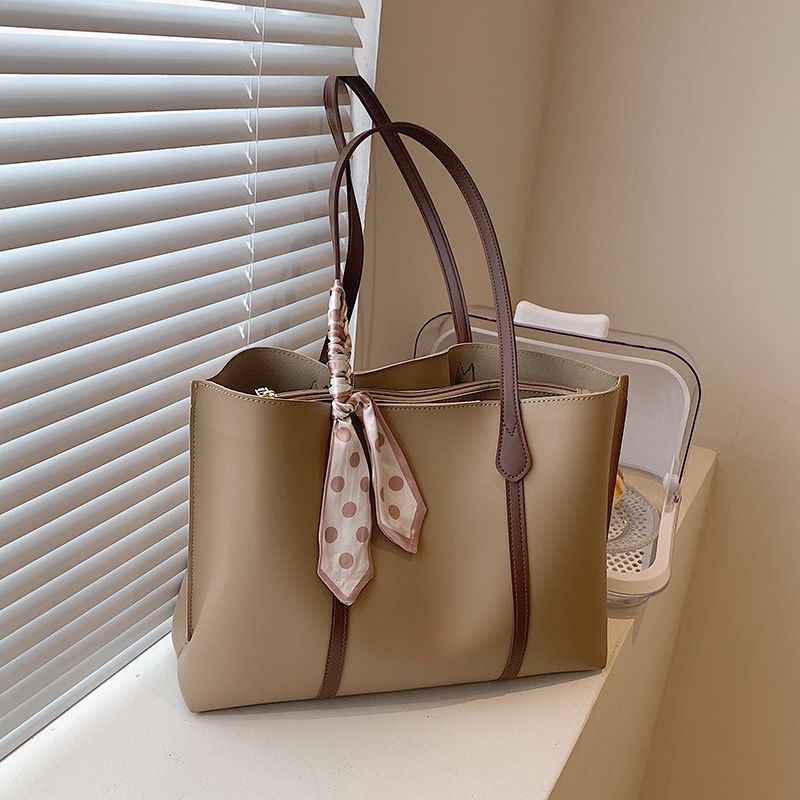 Túi đeo vai IELGY cỡ lớn màu tương phản thời trang cho nữ