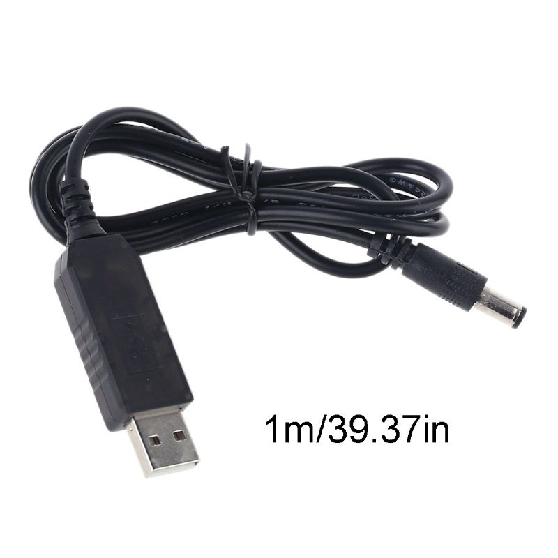 Cáp Tăng Áp QC 3.0 USB Sang 5V-12V 5.5X2.1Mm Chuyên Dụng Cho Bộ Định Tuyến Dải Đèn LED