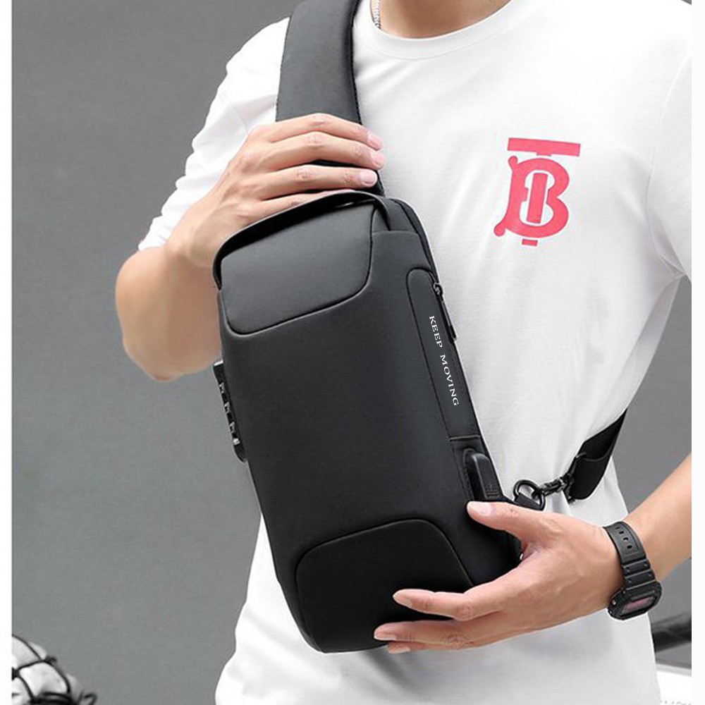 Túi đeo chéo nam nữ đi chơi hàng hiệu chống nước khóa số chính hãng 1 quai -  DT510 | BigBuy360 - bigbuy360.vn