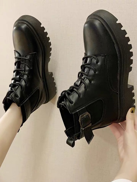 [ORDER TAOBAO] Boots cổ cao đế cao tầm 3p sẳn đen 35,38,40